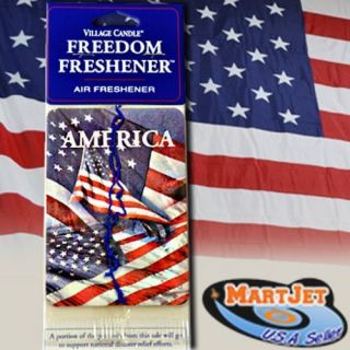  Freshener American USA Pride Flag Patriot Freedom Car Auto Home