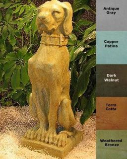 Hound Guard Dog Gargoyle Outdoor Garden Statue 22 New