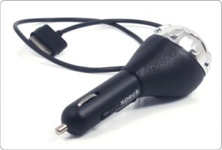 Speck Mobile Charge Leather Chrome Car Charger for iPod 1st Generation