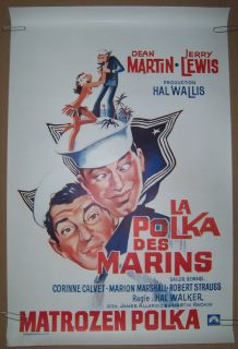 Sailor Beware Belgian Jerry Lewis movie poster
