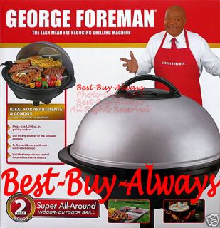 George Foreman Champ Jumbo Black Grill Removable Plates