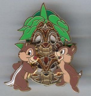  3D Pin African Tiki Character Mask Chip N Dale Big Colorful Pin