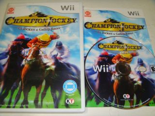 CHAMPION JOCKEY G1 Jockey & Gallop Racer NINTENDO Wii Game+Booklet