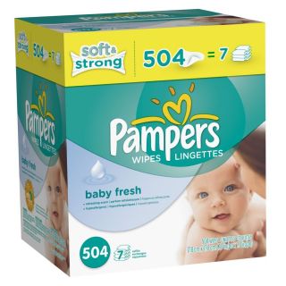 Pampers Softcare Baby Fresh Wipes 504 Count Cheap