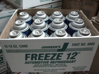 Freeze 12 R12 R134a Alt A C Refrigerant 12 CASE of 12oz Cans