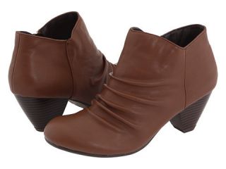 New Gabriella Rocha *Brown* Cone Heel Ruched Ankle Booties Boots sz 9