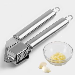   Quality Stainless Steel GARLIC PRESS Kitchen Garlic Squeeze Crusher