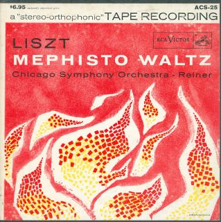  to Reel Tape 2 Track RCA Liszt Mephisto Waltz 7½ Fritz Reiner