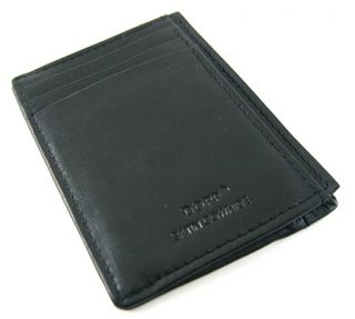Dopp Mens Regatta Collection Black Front Pocket Wallet