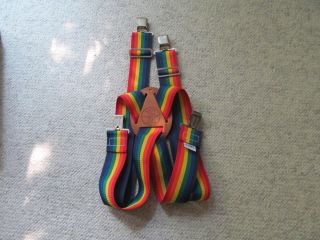 Electrician Lineman Klein Tools USA 2 Rainbow Colored Work Suspenders