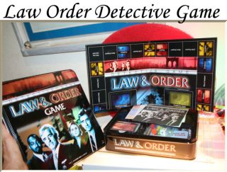 Law and Order Detective Board Game New in Tin Games