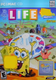 The Game of Life Spongebob Squarepants PC Mac Game New