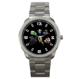 New Minecraft Characters Hot Game Sport Metal Watch Match With Your T