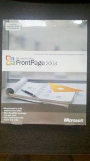 Microsoft FrontPage 2003 for Windows XP 2000 Retail