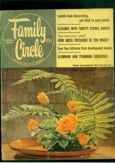 Family Circle Magazine OCTOBER1964 Flower Arrangements