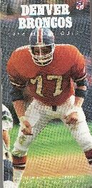 1988 Denver Broncos Media Guide Karl Mecklenburg