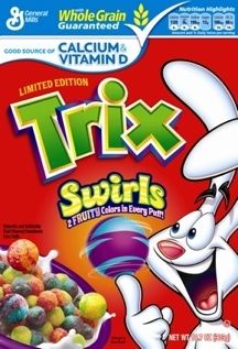 trix Swirls Fruity American Sweet Cereal Tricks Box█