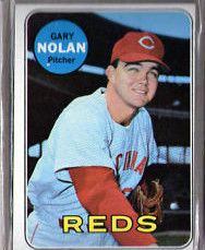 Vintage 1969 Topps Gary Nolan 581 Cincinnati Reds HTF