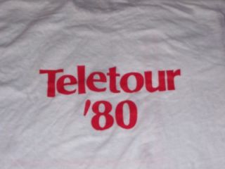 Vtg Gary Numan 1980 Telekon Tour T Shirt Medium M RARE