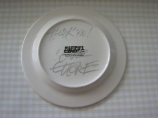 Memphis Milano Ettore Sottsass Autographed Signed Plate RARE