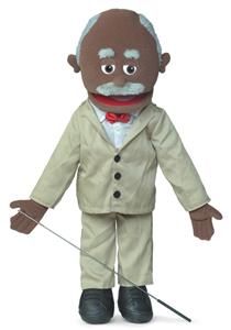 25 Pro Puppets Full Body African American Grandpa Puppet