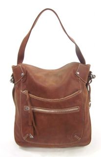 Francesco Biasia Brown Leather Hobo Shoulder Handbag