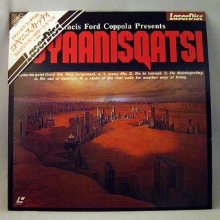  Japan Laserdisc KOYAANISQATSI Francis Ford Coppola 1982 Godfrey Reggio