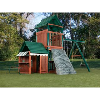 Swing N Slide Summer Fun Swing Set with Playhouse and Discovery