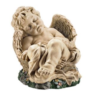 Sleeping Cherub Statue Baby Angel Garden Sculpture Medium