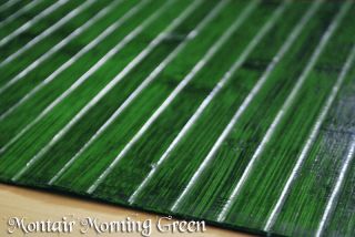 Bamboo Chair Mat Office Floor Mat Wood Floor Protector Monta Green