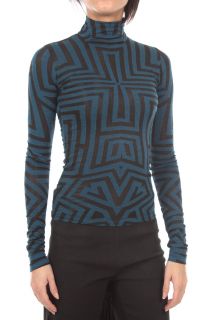 Gareth Pugh New Woman Sweater Col Black Blue PG6110 B Size 40IT Made
