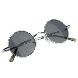  Inspired Small Full Metal Metal Circle Lens Sunglasses 8237 42mm
