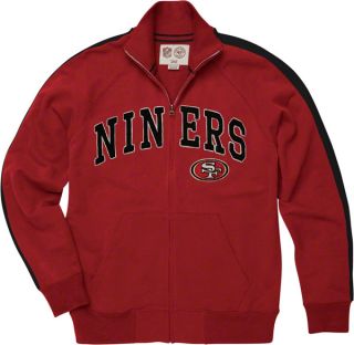 San Francisco 49ers Red 47 Brand Scrimmage Track Jacket