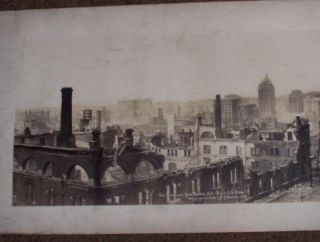  Panoramic Photograph San Francisco From Rincon Hill by R.J. Waters