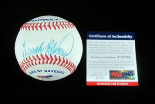 Frank Robinson Signed Cooperstown Baseball PSA DNA Auto
