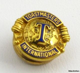 Toastmasters International Vintage Member Crest Lapel Pin