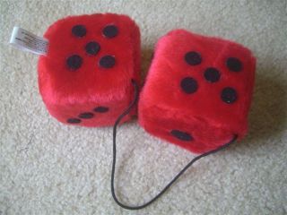 Fuzzy Dice Red New