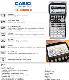  9860GII Programmable Scientific Graphic Calculator FX 9860G II + Gift