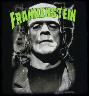 frankenstein classic face t shirt screen printed t shirt official