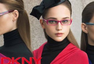 New Donna Karan DKNY 6816 49 16 135 Violet Clear Womens Eyeglass