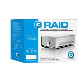 New G Technology G RAID 8TB Dual External Hard Drive 0G02217