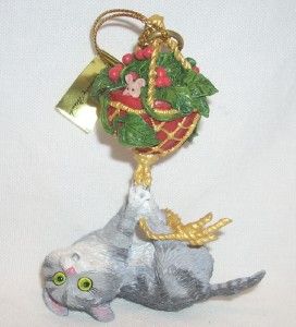 Danbury Gary Patterson What Now Comical Kitty Cat Christmas Tree