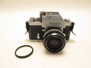 Nikon F Chrome camera with Nikkor n Auto 12.8 f 24 mm 310611