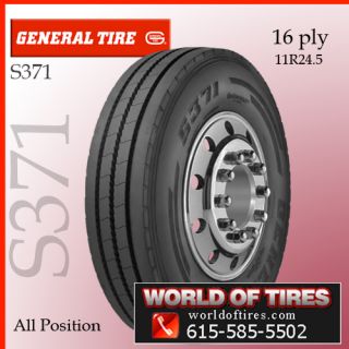 11R24 5 General S371 Truck Tire 16 Ply 1 Tire 11245