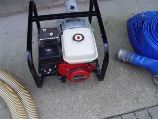 Stone Honda Gasoline Powered Water Pump with hoses and connectors
