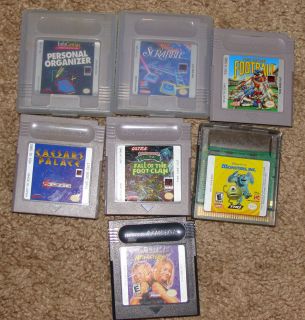 Lot of 7 Nintendo Game Boy Color Games, Monsters, Inc, Scrabble, Nija