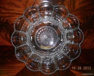 US Glass GALLOWAY Punch Bowl n Underplate EAPG