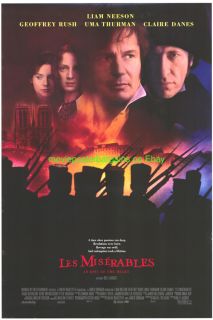 Les Miserables Movie Poster DS 27x40 B Liam Neeson 1998