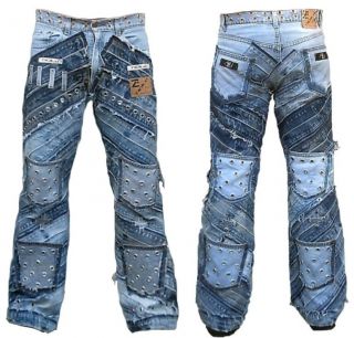 Seven Star Gringo Nieten Pocket Clubwear Jeans G 33 32