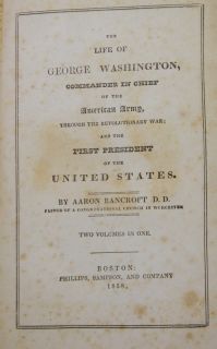 Americana 1858 Life of George Washington General US Revolutionary War